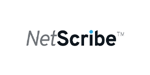 Logo of Netscribe, a type dictation software