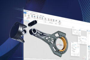 Picture showing an online 3d-print design using the Materialise Magics solution